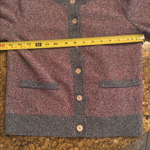 NWT SANDRO Elleonore Violet Shimmer Button Front Cardigan Small - Picture 8 of 9